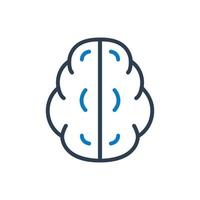 Brain Line Icon. Editable Vector Symbol Illustration.