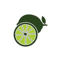 Green Lemon Icon. Editable Vector EPS Symbol Illustration.