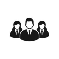 Business Team Member Icon. Editable Vector EPS Symbol Illustration.