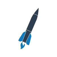 Missile Icon. Editable Vector EPS Symbol Illustration.