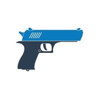 Pistol Gun Icon. Editable Vector Symbol Illustration.