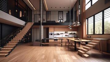 Living room of a modern apartment. photo