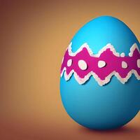 Pascua de Resurrección celebracion concepto. vistoso Pascua de Resurrección huevo con vistoso antecedentes. generativo ai foto