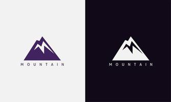 resumen montaña logo. inicial letra metro montaña forma aislado en doble antecedentes. lata ser usado para negocio logos y marca. plano vector logo diseño modelo elementos.