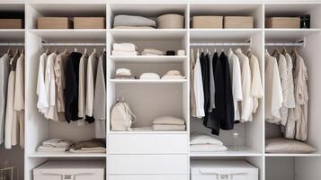 Organized Chaos, Inside a Modern Closet. photo