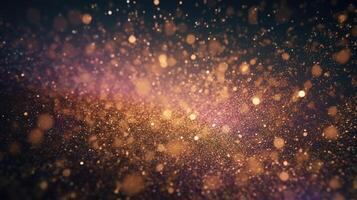 Sparkling Luxury, Glitter, Bokeh Sparkles, and Particles. photo