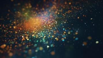 Sparkling Luxury, Glitter, Bokeh Sparkles, and Particles. photo