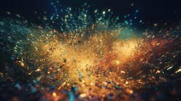 Sparkling Luxury, Glitter, Bokeh Sparkles, and Particles. photo