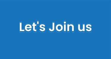 The text says let's join us vector