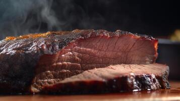 American barbecue beef brisket Illustration photo