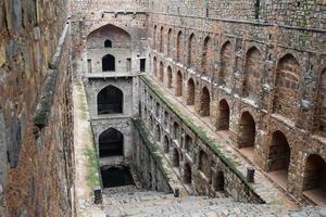 Agrasen Ki Baoli - Step Well situated in the middle of Connaught placed New Delhi India, Old Ancient archaeology Construction photo