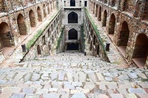 Agrasen Ki Baoli - Step Well situated in the middle of Connaught placed New Delhi India, Old Ancient archaeology Construction photo