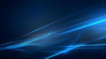 Abstract futuristic background with glowing blue light effect. High speed. Hi-tech. Abstract technology background concept photo