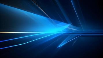 Abstract futuristic background with glowing blue light effect. High speed. Hi-tech. Abstract technology background concept photo