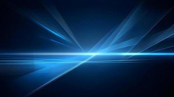 Abstract futuristic background with glowing blue light effect. High speed. Hi-tech. Abstract technology background concept photo
