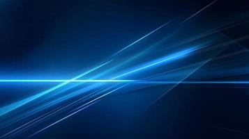 Abstract futuristic background with glowing blue light effect. High speed. Hi-tech. Abstract technology background concept photo