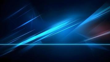 Abstract futuristic background with glowing blue light effect. High speed. Hi-tech. Abstract technology background concept photo