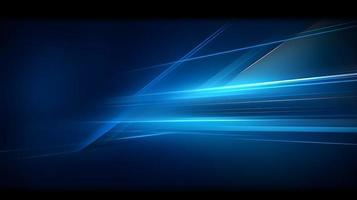 Abstract futuristic background with glowing blue light effect. High speed. Hi-tech. Abstract technology background concept photo