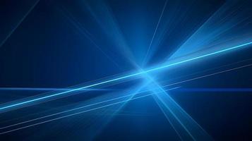 Abstract futuristic background with glowing blue light effect. High speed. Hi-tech. Abstract technology background concept photo