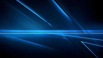 Abstract futuristic background with glowing blue light effect. High speed. Hi-tech. Abstract technology background concept photo