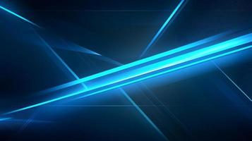 Abstract futuristic background with glowing blue light effect. High speed. Hi-tech. Abstract technology background concept photo