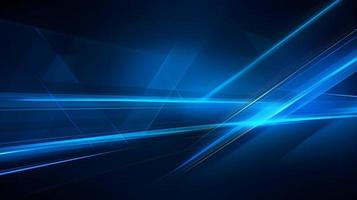 Abstract futuristic background with glowing blue light effect. High speed. Hi-tech. Abstract technology background concept photo