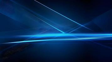 Abstract futuristic background with glowing blue light effect. High speed. Hi-tech. Abstract technology background concept photo