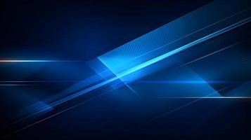 Abstract futuristic background with glowing blue light effect. High speed. Hi-tech. Abstract technology background concept photo