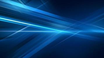 Abstract futuristic background with glowing blue light effect. High speed. Hi-tech. Abstract technology background concept photo
