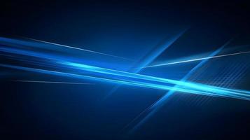 Abstract futuristic background with glowing blue light effect. High speed. Hi-tech. Abstract technology background concept photo