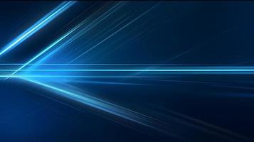 Abstract futuristic background with glowing blue light effect. High speed. Hi-tech. Abstract technology background concept photo