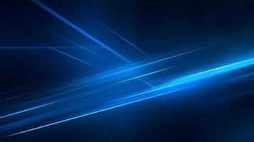 Abstract futuristic background with glowing blue light effect. High speed. Hi-tech. Abstract technology background concept photo
