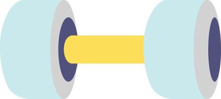 Cyan Dumbbell Illustration vector