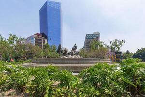 The Cibeles fountain in Mexico City is an exact replica of the Cibeles fountain that is located in the Plaza de Cibeles in Madrid, Spain photo