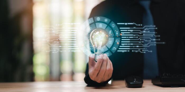 smart home technology concept ,Wireless automation control with applications ,Connecting your home or office with software ,Connecting and controlling a smart home ,remote control of appliances photo