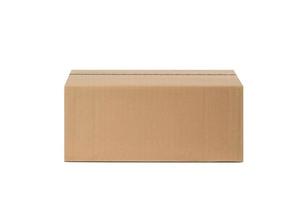 Cardboard box for delivery, parcels. Isolated on white background photo