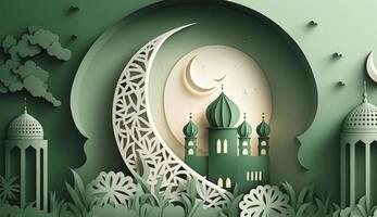 illustration of amazing architecture design of muslim mosque ramadan kareem, islamic architecture background ramadan kareem, Islamic Mosque, Ramdan, ramzan, eid, culture, arab, Generate Ai photo