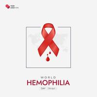 World Hemophilia Day Social Media Post vector