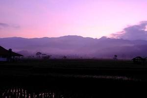 Majestic Mountains A Breathtaking View at Sunrise photo