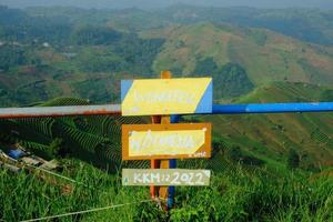 Discover the Beauty of Terasering Panyaweuyan Name Board photo