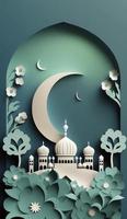 illustration of amazing architecture design of muslim mosque ramadan kareem, islamic architecture background ramadan kareem, Islamic Mosque, Ramdan, ramzan, eid, culture, arab, Generate Ai photo