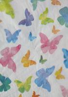 Colorful butterflies on white napkin paper close up background big size high quality instant print stock photography photo