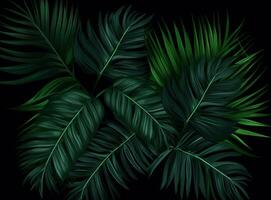 Tropical Palm Leaves Background. Illustration photo