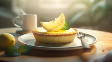 Lemon Tart. Illustration photo