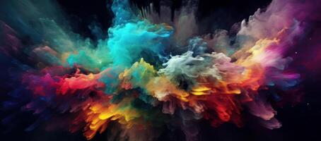 Colorful nebula or cloud in space. Illustration photo