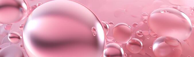 Pink pastel background with drops. Illustration photo