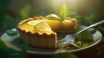 Lemon Tart. Illustration photo