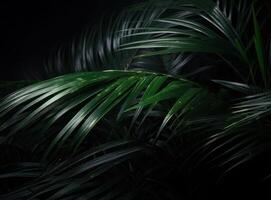 Tropical Palm Leaves Background. Illustration photo