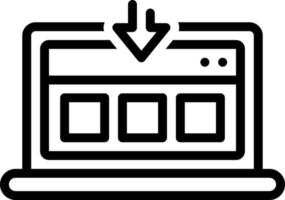 line icon for input vector