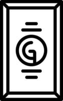 line icon for golden vector